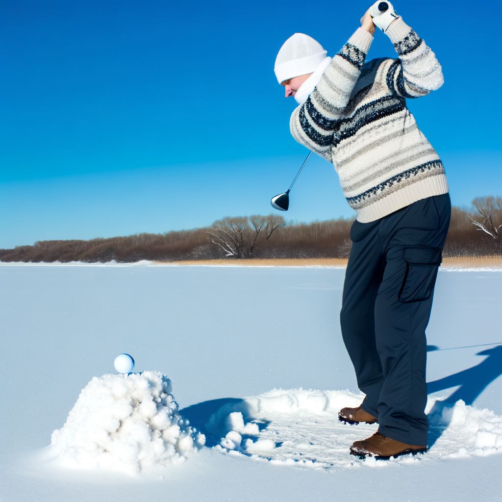 S'entrainer au golf pendant l'hiver